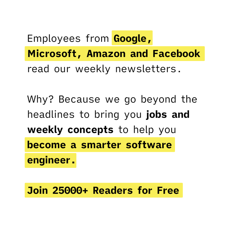 rohitlakh's tweet photo. Learn a new software engineering concept every Monday. Read what engineers from Google, Microsoft, and Amazon are reading.