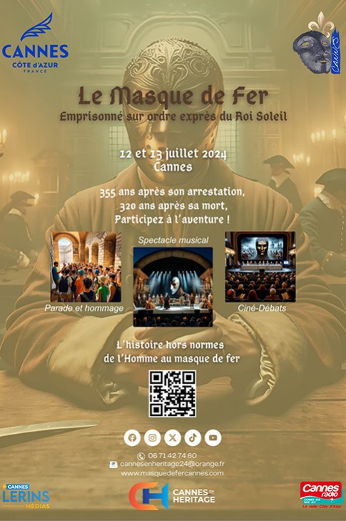 villecannes's tweet photo. Vendredi et samedi, partez à la découverte du #MasqueDeFer, notre emblème cannois, à travers un programme dense qui vous mènera du Suquet à l'île Sainte-Marguerite, en passant par l'Espace Miramar avec un spectacle musical...
Infos ➡ https://t.co/x4x0DfmEjg https://t.co/LjO85C5BV2