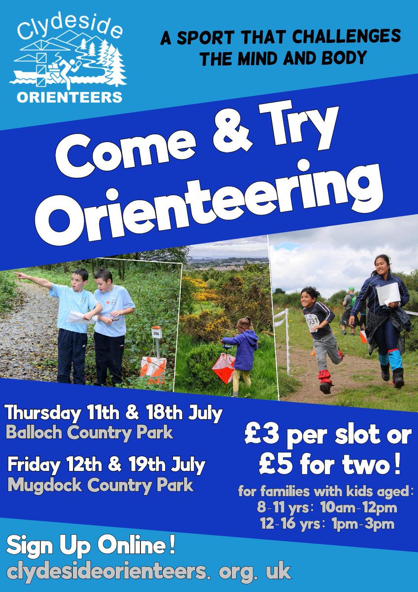 If you have never tried orienteering I recommend one of these sessions run by a volunteer (who is also one of our Scout Leaders). The cost is per family and covers the map (that you keep). Sign up here racesignup.co.uk/site/event.php…