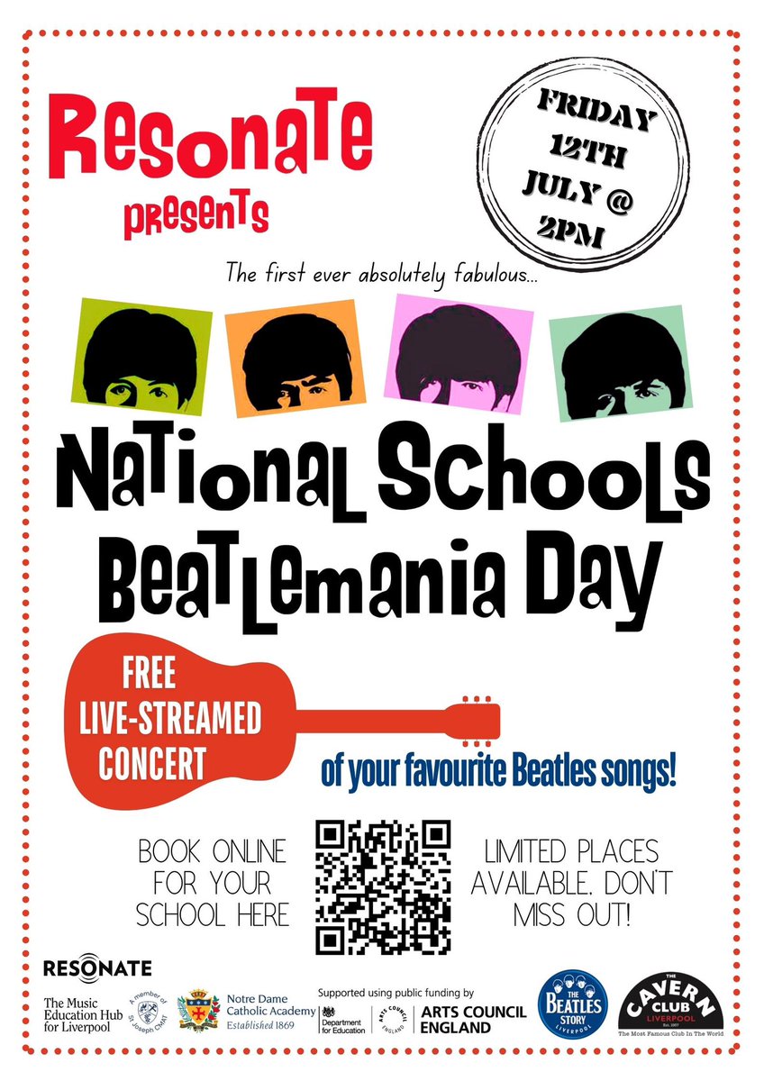 Resonate (@resonatehub) on Twitter photo π₯³πΈ Join us for National Schools Beatlemania Day! Enjoy a live-streamed Beatles concert and let your students sing or play along. Limited spots available β register today! <a href="/Schools_British/">British Council Schools</a> <a href="/CultureLPool/">Culture Liverpool</a> <a href="/llpartnership/">LLP</a> <a href="/EducateMag/">Educate Magazine</a> <a href="/ace_national/">Arts Council England</a> <a href="/beatlesstory/">The Beatles Story</a> <a href="/cavernliverpool/">The Cavern Club</a> π₯³πΈ Join us for National Schools Beatlemania Day! Enjoy a live-streamed Beatles concert and let your students sing or play along. Limited spots available β register today! <a href="/Schools_British/">British Council Schools</a> <a href="/CultureLPool/">Culture Liverpool</a> <a href="/llpartnership/">LLP</a> <a href="/EducateMag/">Educate Magazine</a> <a href="/ace_national/">Arts Council England</a> <a href="/beatlesstory/">The Beatles Story</a> <a href="/cavernliverpool/">The Cavern Club</a>