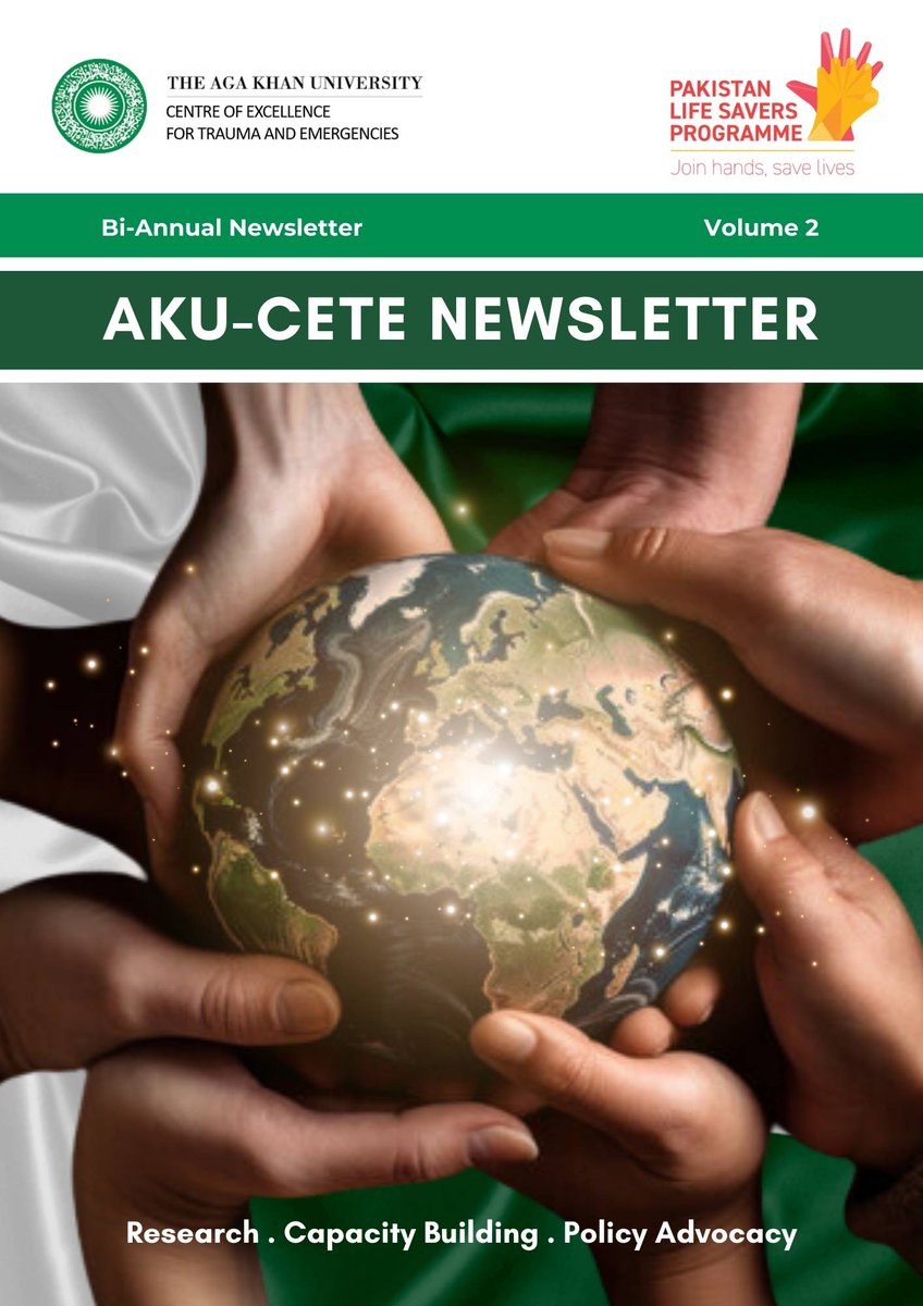 We are pleased to share the latest edition of the AKU-CETE Newsletter, comprising updates on our research, capacity building, and policy advocacy initiatives. Stay informed with the latest insights and stories from our team. Read more here: bit.ly/3RBLfUM @JunaidRazzakMD