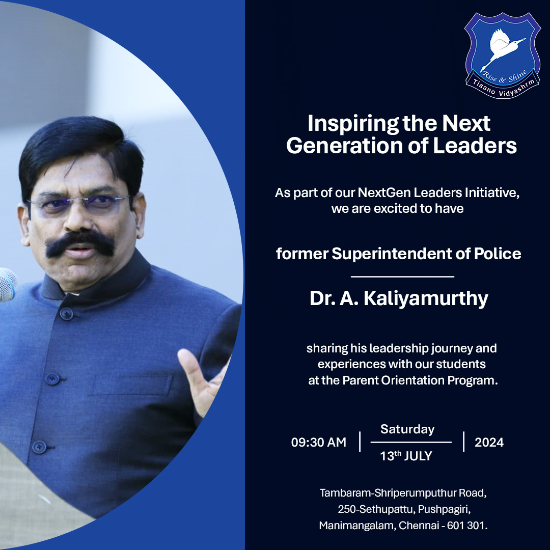 vidyashrm's tweet image. NextGen Leaders Initiative at Tiaano Vidyashram!
#TiaanoVidyashram #NextGenLeaders #Leadership #Education #FutureLeaders #Inspiration #LeadershipJourney #StudentDevelopment #ChennaiEvents #ParentOrientation #LeadershipSkills #Entrepreneurship