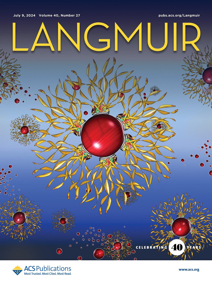 ACS_Langmuir's tweet image. The latest issue of Langmuir is live! On the cover: &quot;Evolution Kinetics of Stabilizing Pickering Emulsion by Brush-Modified Janus Particles: DPD Simulation and Experimental Insights&quot;     

Read it here: pubs.acs.org/doi/full/10.10…