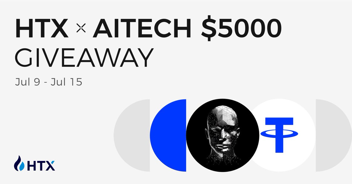 HTX_Global's tweet photo. HTX x AITECH $5,000 Giveaway!

Enter to share $5,000
✅Follow @HTX_Global @AITECHio
✅RT + Like + Tag 2 Friends
✅Fill in form: https://t.co/CpfLJFDd45 https://t.co/uMWnnf5tGm