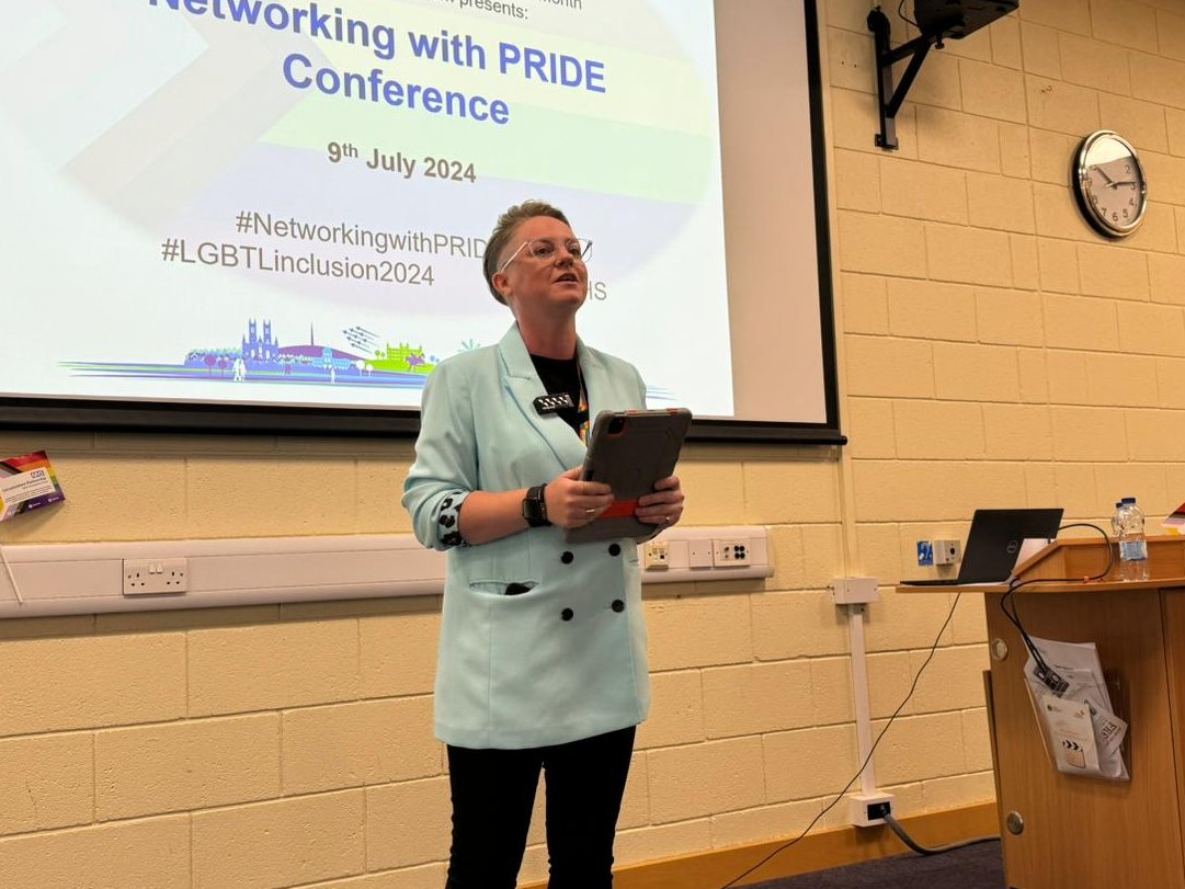 LPFTNHS's tweet photo. Our #NetworkingWithPRIDE Conference has begun! We have come together with our partners in Lincolnshire to celebrate diversity and learn how to better serve our communities. Thank you to @CEOSarahLPFT for a thought-provoking keynote speech and to Vicky for kicking things off! 🏳️‍🌈🏳️‍⚧️ https://t.co/saxHIWcDu7
