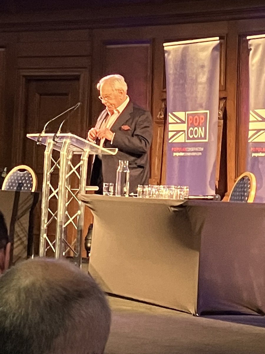 peterwalker99's tweet photo. We are now hearing from David Starkey. “Keir Starmer is not very clever,” Starkey begins, with a jibe at the Labour leader’s A Level results, prompting some slightly awkward laughter in the room. https://t.co/wtVYT130s1