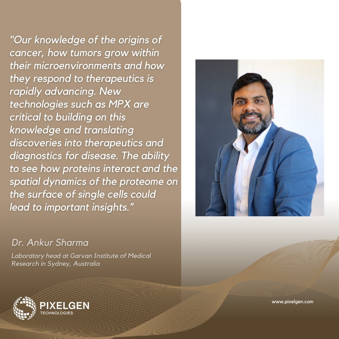 PixelgenTech (@pixelgentech) on Twitter photo #TestimonialTuesday
Read this article where Dr. Ankur Sharma <a href="/asharmaiisc/">Ankur Sharma</a> talks about his research and how our MPX technology is helping the process
genomeweb.com/business-news/…
#Pixelgentechnologies #MolecularPixelation #MPX #spatialproteomics #proteins #Pixelation #Pixelator #TestimonialTuesday
Read this article where Dr. Ankur Sharma <a href="/asharmaiisc/">Ankur Sharma</a> talks about his research and how our MPX technology is helping the process
genomeweb.com/business-news/…
#Pixelgentechnologies #MolecularPixelation #MPX #spatialproteomics #proteins #Pixelation #Pixelator