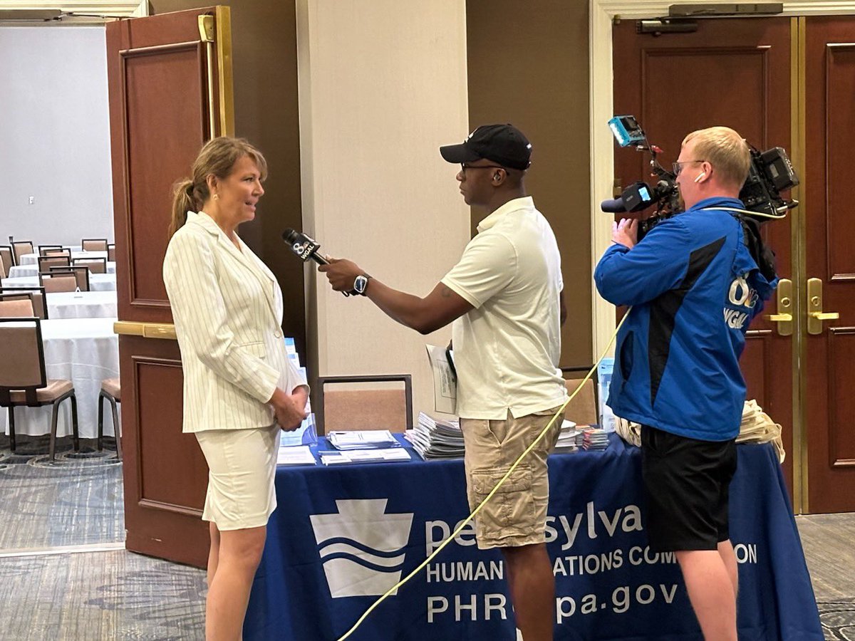 PA_HumRelComm's tweet photo. Happening today! The 2024 PHRC Disability Conference., “Don’t leave me out! Holistic Approaches for Disability Inclusion &amp; Resolving Conflict.” Thank you @WGAL for highlighting our event this morning! https://t.co/a9OeleaaDe