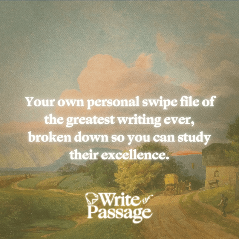 1WriteofPassage's tweet photo. 🚀 Your mission, should you choose to accept it, is to create work that stands out in a sea of mediocrity.

✍️ At Write of Passage, we have empowered hundreds to excel in online writing. Now, it's your turn.

🌟 Elevate your writing. Join us today and make your voice heard.