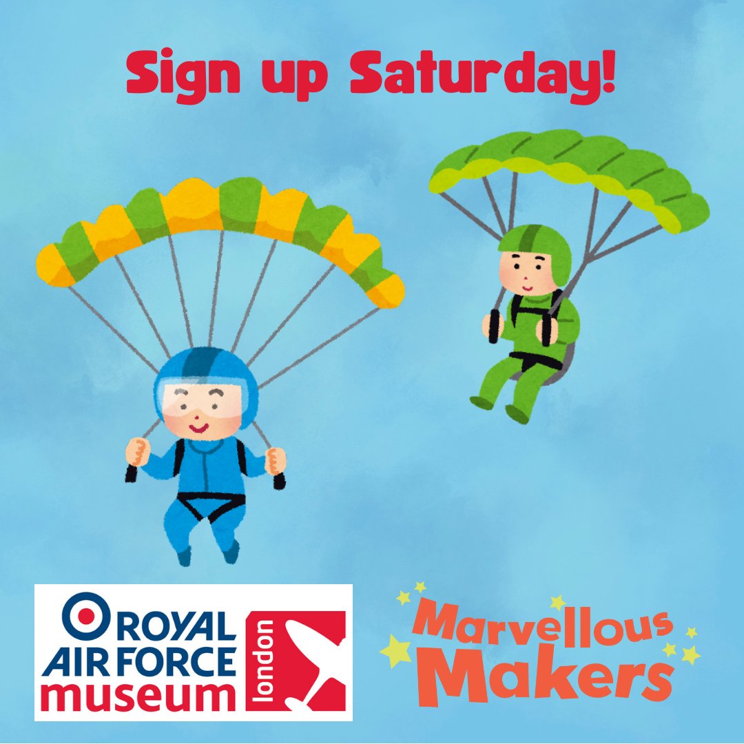 Learn about the history of parachutes in the RAF, design your own and test it in an aircraft hangar! We will also be on hand to sign children up for the #SummerReadingChallenge! Book a FREE museum ticket between 12 &amp; 2pm on Sat 13 July at ow.ly/qx4s50SxCjO <a href="/WPS_Success/">Woodcroft Primary</a>