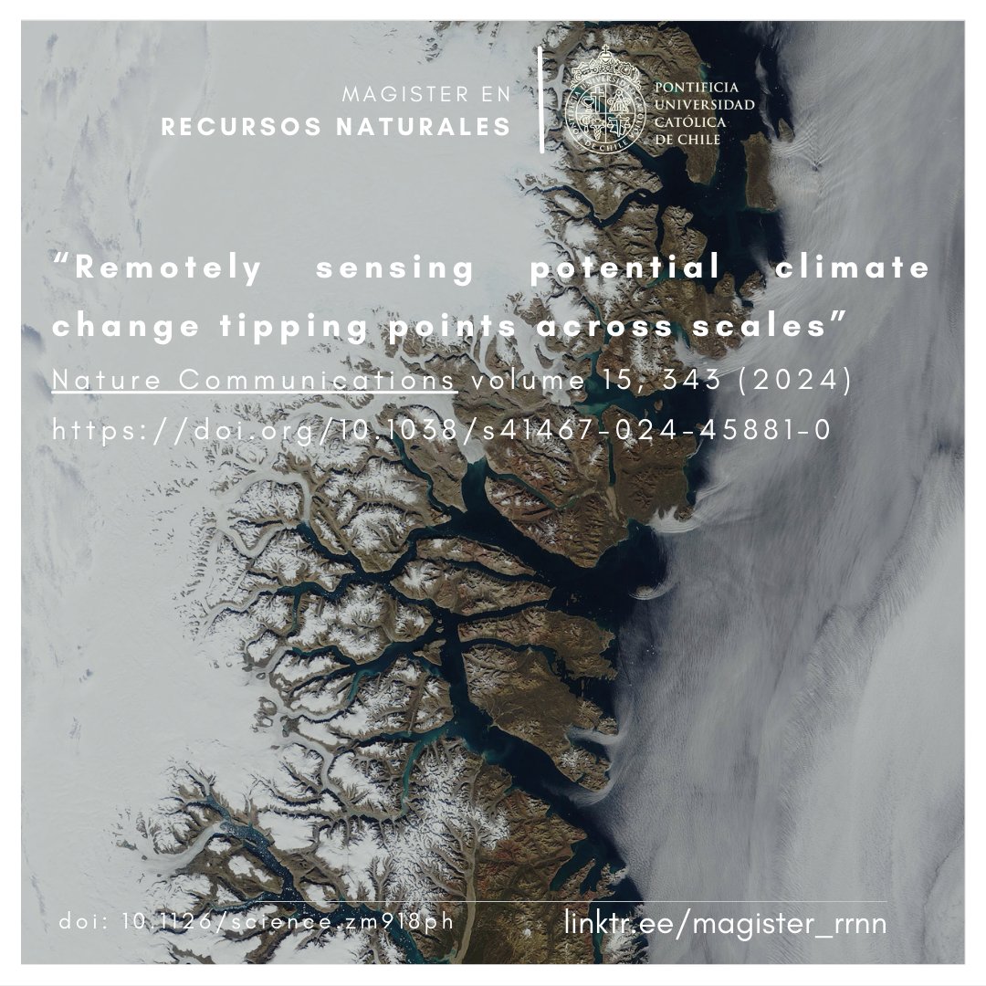 🛰️ Un estudio en Nature Communications revela cómo la teledetección identifica puntos críticos climáticos, proporcionando cobertura global y señales de advertencia temprana, fundamentales para gestionar el cambio climático. 
🌍#CambioClimático #Teledetección #ResilienciaClimática
