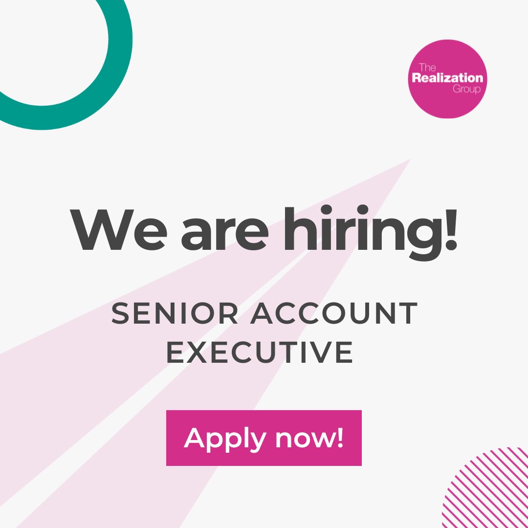 We are #hiring! As a #SeniorAccountExecutive, you'll manage #ClientRelationships, #ProjectCoordination &amp; the delivery of #MarketingCampaigns. Understanding client needs &amp; goals is pivotal, as you collaborate with internal teams to surpass expectations hubs.ly/Q02FyRYy0