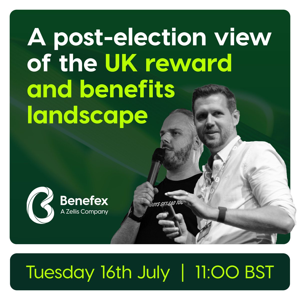 With a new political party in power, what changes are on the horizon for reward and benefits leaders in the UK?  

Join the webinar with Benefexers Michael Tigwell, Chief Operating Officer, and Gethin Nadin, Chief Innovation Officer, to find out 🎙️👉 buff.ly/461aIx0