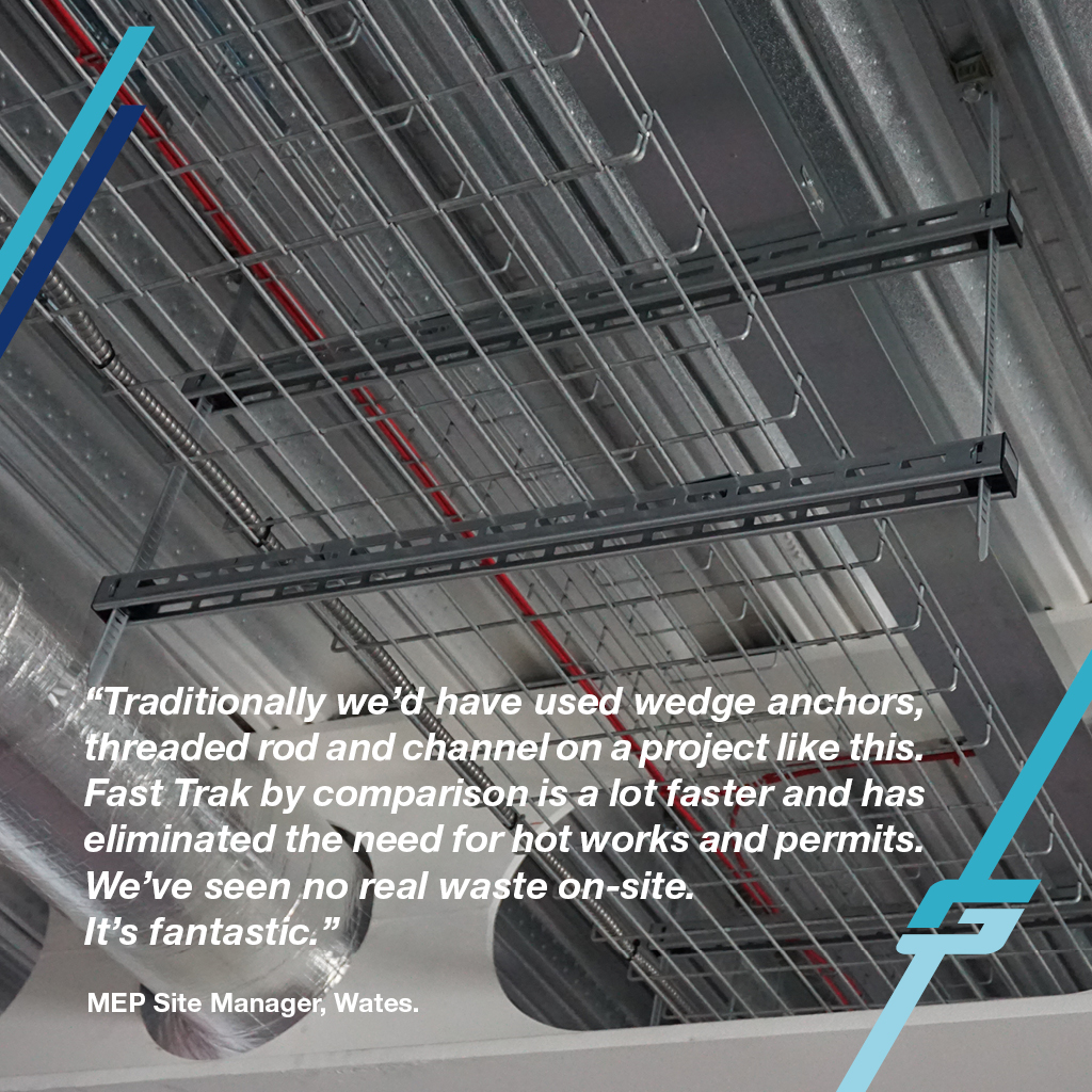 Grippleltd's tweet image. See what @WatesGroup had to say about using our innovative bracket suspension system, Fast Trak™. 

📞 01142752255 to #ChangeTheGame on your next project!

Order a free sample👉 bit.ly/4acrVE1 

#Gripple #FastTrak #Construction #BuildingServices #MEP #TestimonialTuesday