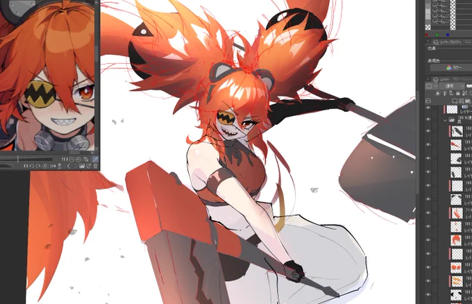 クレタ社長、流石に一回自分で描かないと気が済まないレベルで好きになっちゃった(描けば出るの祈りも込めて) 