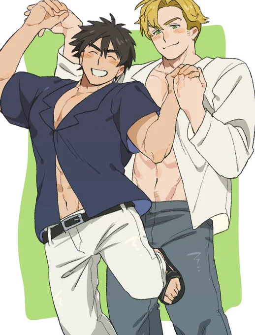 緑眼スミ×イサバのスミイサ、好きだ～ 