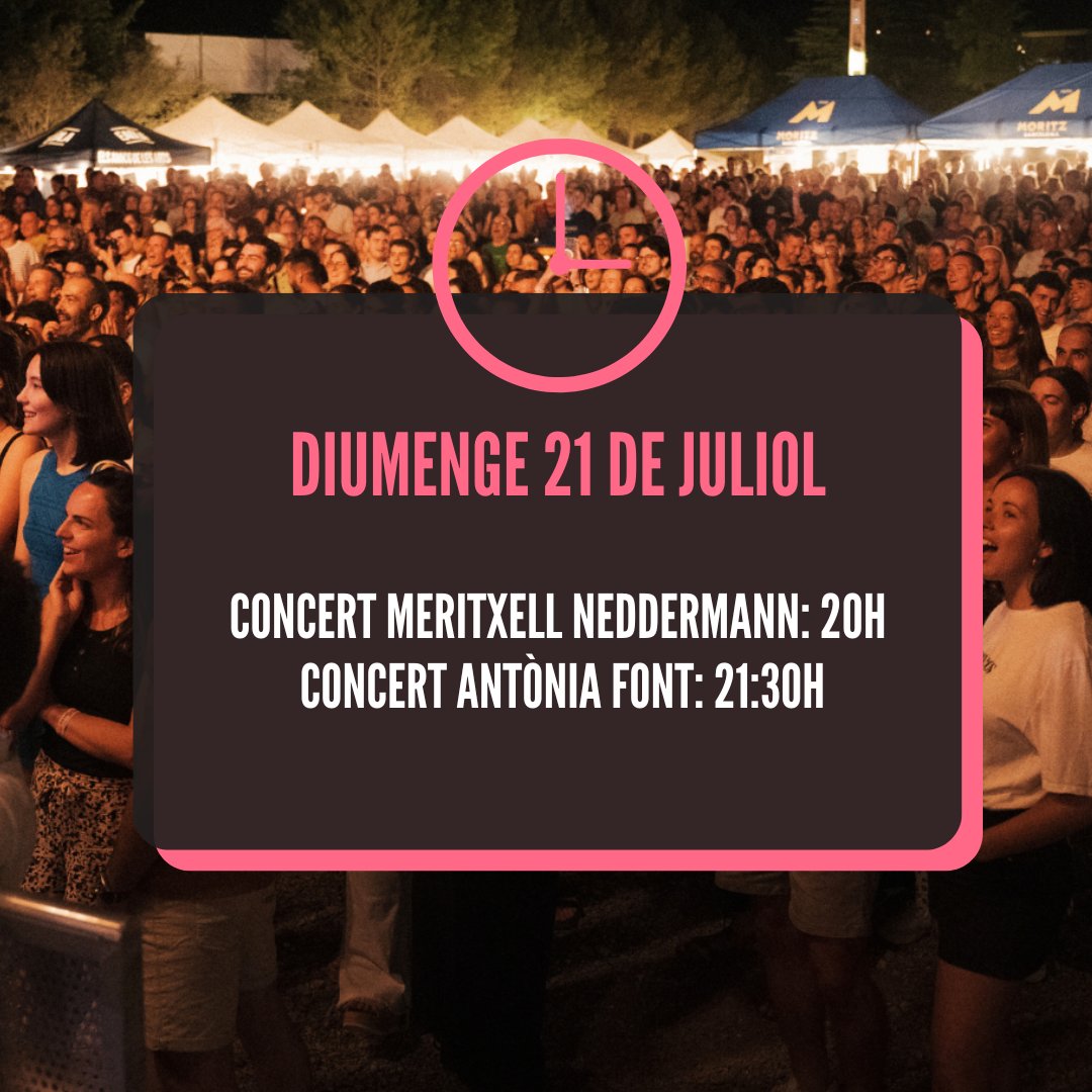 Talarn Music Experience (@talarnmusic) on Twitter photo ✨🎸 Horaris TALARN MUSIC EXPERIENCE 2024 🎸✨
#talarnmusicexperience #TME #nothoperdis #festival #pallarsjussà #talarn #catalunyaexperience #estiu #juliol <a href="/QUIOSCTALARN/">LOQUIOSC</a> <a href="/DiputacioLleida/">Diputació de Lleida</a> <a href="/IEILleida/">INSTITUT D'ESTUDIS ILERDENCS</a> <a href="/cultura_cat/">Cultura</a> <a href="/ConsellJussa/">CC Pallars Jussà</a> <a href="/AjTalarn/">Ajuntament de Talarn</a> <a href="/MoritzBarcelona/">Moritz Barcelona</a> ✨🎸 Horaris TALARN MUSIC EXPERIENCE 2024 🎸✨
#talarnmusicexperience #TME #nothoperdis #festival #pallarsjussà #talarn #catalunyaexperience #estiu #juliol <a href="/QUIOSCTALARN/">LOQUIOSC</a> <a href="/DiputacioLleida/">Diputació de Lleida</a> <a href="/IEILleida/">INSTITUT D'ESTUDIS ILERDENCS</a> <a href="/cultura_cat/">Cultura</a> <a href="/ConsellJussa/">CC Pallars Jussà</a> <a href="/AjTalarn/">Ajuntament de Talarn</a> <a href="/MoritzBarcelona/">Moritz Barcelona</a>