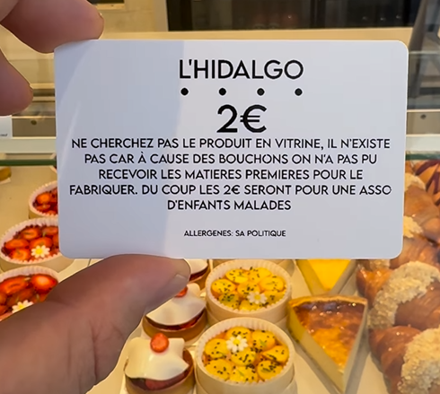 mtwit75's tweet photo. Le pâtissier parisien Merouan_topchef a l'humour du désespoir ⤵️ #saccageparis https://t.co/1U6jYfbNfU