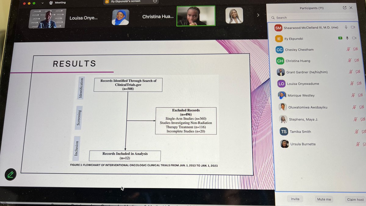 DrMcClellandLab's tweet photo. Just completed this morning: our first monthly lab meeting of the 2024-25 academic year in pursuit of our ongoing mission to tamgibly foster equity in #RadOnc access. Highlighted by a great presentation by lab member Ify Ekpunobi of @CWRUSOM! 
#RepresentationMatters https://t.co/I2drTKbOSu