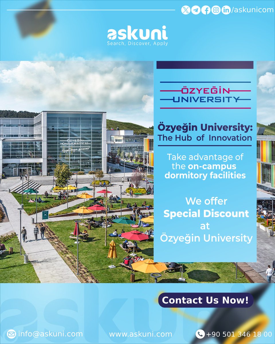 askunicom's tweet photo. Transforming Potential into Global Impact

Özyeğin University, as an entrepreneurial research university, offers solutions to the world's problems.

Özyeğin University students graduate with a global vision and as individuals who make a difference in their communities. https://t.co/Ap4VLAfIYU