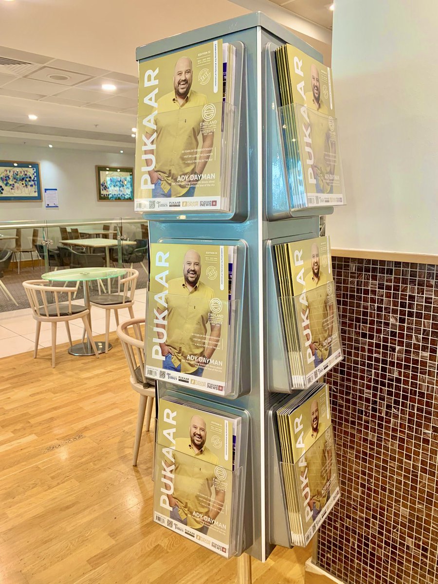 Pukaar Magazine (@pukaarmagazine) on Twitter photo Our sunny new edition is OUT NOW! 🤗
Pick up your copy at Leicester <a href="/JohnLewisRetail/">John Lewis & Partners</a> store☀️🌟
It can be found in the upstairs restaurant so why not pop in for a coffee and a good read ? 👀
#leicester #magazine #loveleicester <a href="/BBCLeicester/">BBC Leicester</a> <a href="/Ady_Dayman/">Ady Dayman</a> Our sunny new edition is OUT NOW! 🤗
Pick up your copy at Leicester <a href="/JohnLewisRetail/">John Lewis & Partners</a> store☀️🌟
It can be found in the upstairs restaurant so why not pop in for a coffee and a good read ? 👀
#leicester #magazine #loveleicester <a href="/BBCLeicester/">BBC Leicester</a> <a href="/Ady_Dayman/">Ady Dayman</a>