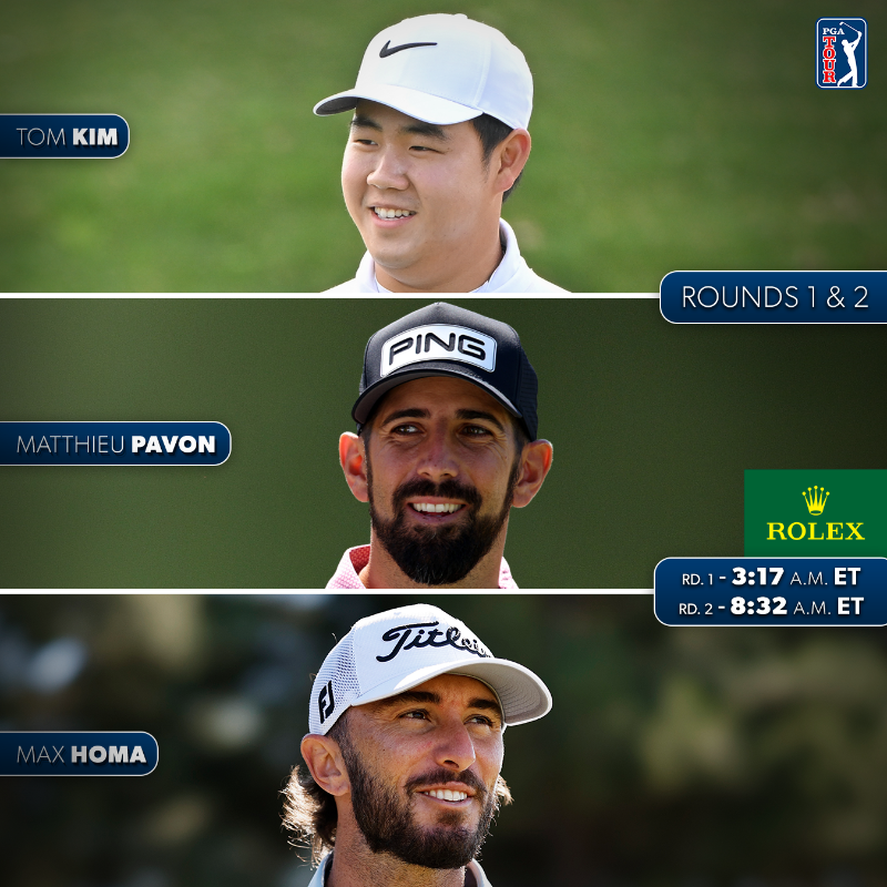 PGATOUR's tweet photo. Tee times are live @ScottishOpen ⛳️
 
(Presented by @ROLEX)