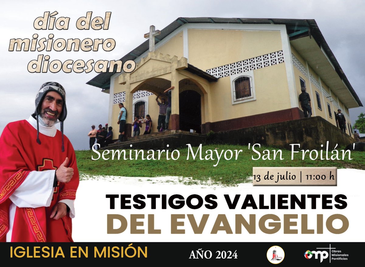 IglesiaEnLeon's tweet photo. ℹ️ El área de 🌎💛 @LeonMisiones organiza el próximo #sábado 1⃣3⃣ de julio (🕚 11:00 h - 🛐 #SeminarioSanFroilán) el 📅✝️ #DíaDelMisioneroDiocesano. https://t.co/pH99Kl2cwS