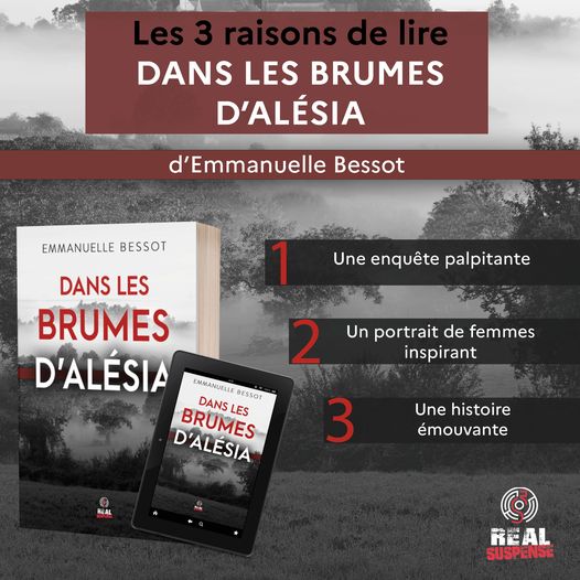 Envie d'un roman policier, avec deux héroïnes qui cassent les codes ?
Découvrez "Dans les brumes d’Alésia" ! 
#portrait de femmes, #handicap
Emmanuelle Bessot, éditions Alter Real.
Disponible en #librairie, #Fnac  et plateformes habituelles. Diffusé par DILISCO
