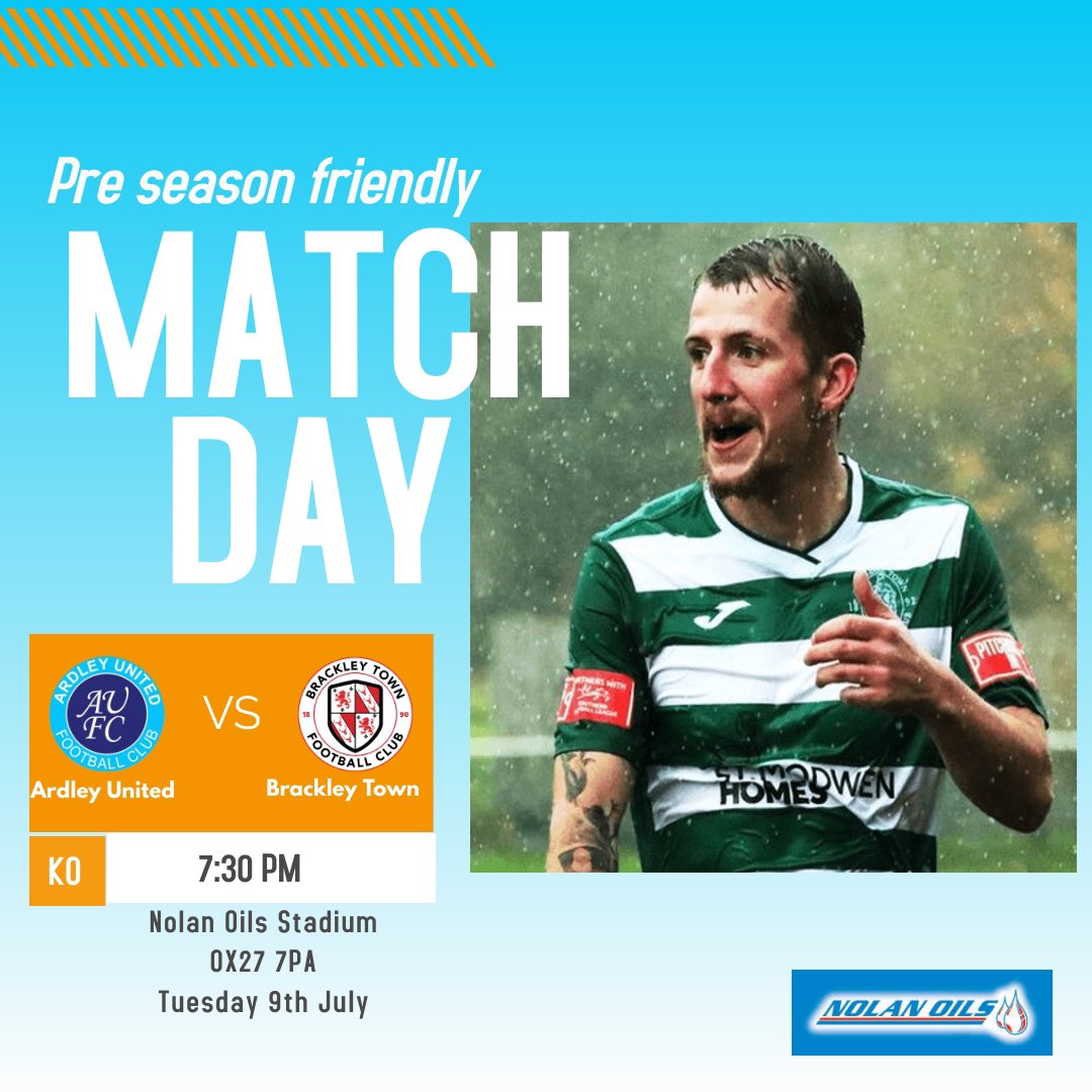 Ardley United FC (@ardleyunitedfc) on Twitter photo MATCHDAY ⚽️
Football returns to the <a href="/NolanOils/">Nolan Oils & Gas</a> Stadium as we take on <a href="/BrackleyTownFC/">Brackley Town FC</a> in our second pre season friendly
All proceeds from the game go to Nate Robinson and we will hold a minutes applause for Ken
🎟️ btfc.ticketco.events/uk/en/m/e/ardl… MATCHDAY ⚽️
Football returns to the <a href="/NolanOils/">Nolan Oils & Gas</a> Stadium as we take on <a href="/BrackleyTownFC/">Brackley Town FC</a> in our second pre season friendly
All proceeds from the game go to Nate Robinson and we will hold a minutes applause for Ken
🎟️ btfc.ticketco.events/uk/en/m/e/ardl…