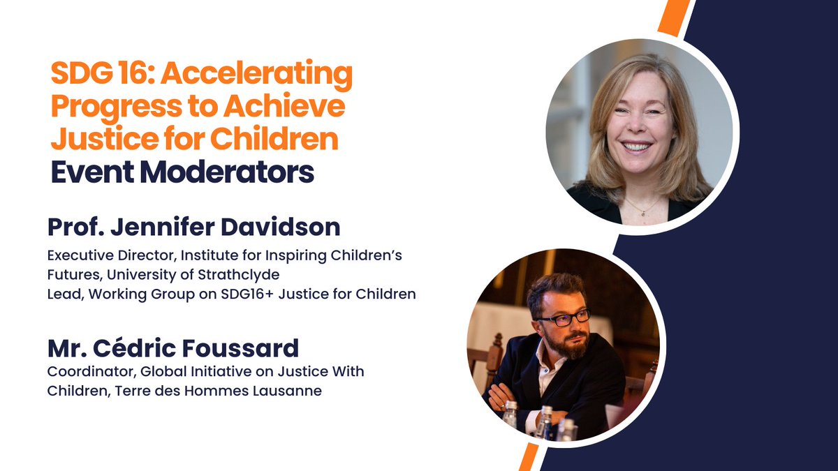 Terre des hommes (@tdh_org) on Twitter photo 📅Tomorrow, the UN #HLPF2024 official side event: "Accelerating Progress to Achieve #SDG16 for Children" will be moderated by <a href="/cedricfoussard/">Cedric Foussard</a>, Child Justice expert at Terre des hommes.
Register on the link below to participate online:
tinyurl.com/J4C-HLPF-2024 📅Tomorrow, the UN #HLPF2024 official side event: "Accelerating Progress to Achieve #SDG16 for Children" will be moderated by <a href="/cedricfoussard/">Cedric Foussard</a>, Child Justice expert at Terre des hommes.
Register on the link below to participate online:
tinyurl.com/J4C-HLPF-2024
