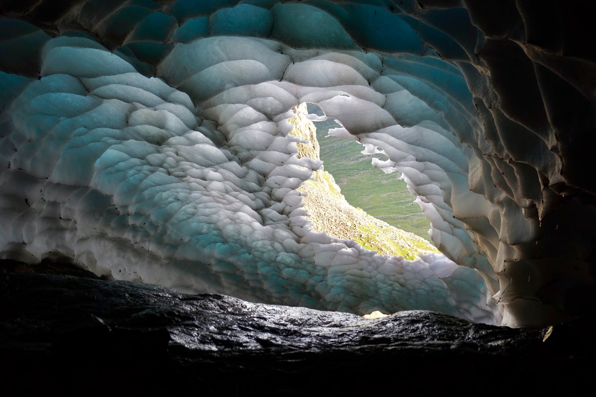My photograph was shortlisted for the Scottish Nature Photography Awards, but just missed out on a gong. Taken from inside a snow tunnel on Ben Nevis in July, 2023. Alas no such tunnels this year, given how little snow remains.