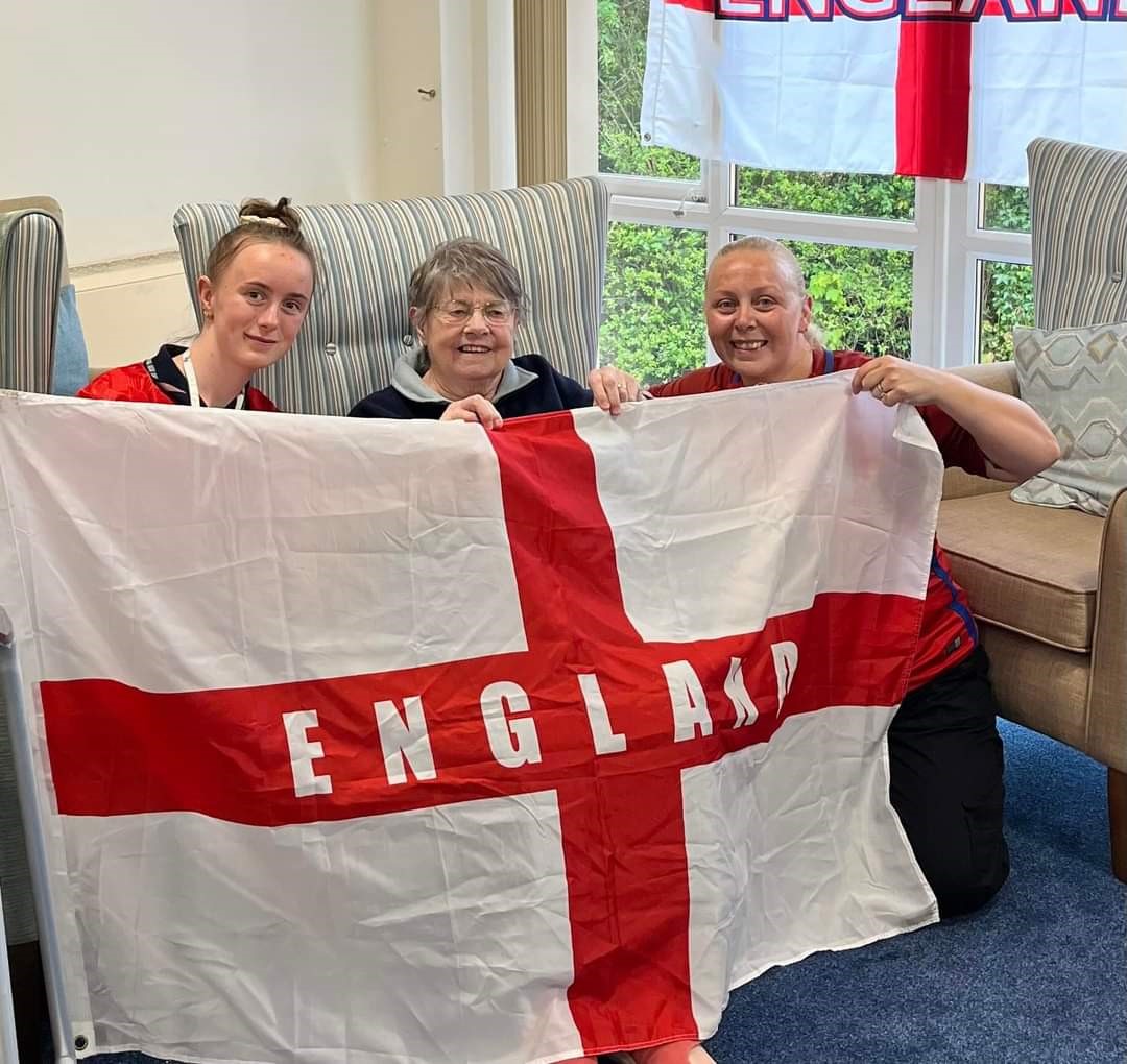 We are all ready for the England game tomorrow.