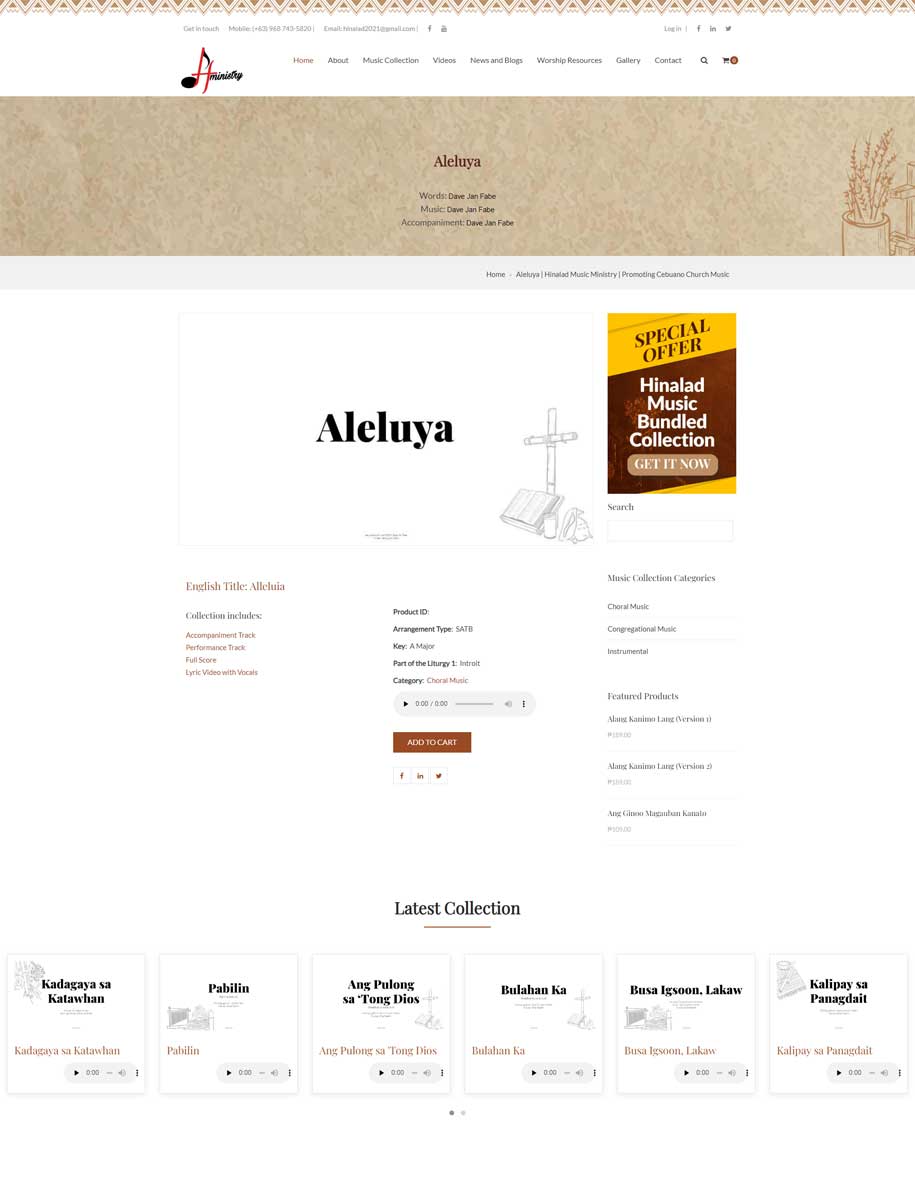 iBuildPhil's tweet photo. Supp0rting local talent, local arts, original music 🥰 🇵🇭 Our usual promotional portfolio page for this #ecommerce store and #WebDesign #WebDevelopment featuring a collection of local worship and gospel music showcasing original liturgical Cebuano songs.
https://t.co/dfQ8Oh4AxD https://t.co/hvZf9buZ05