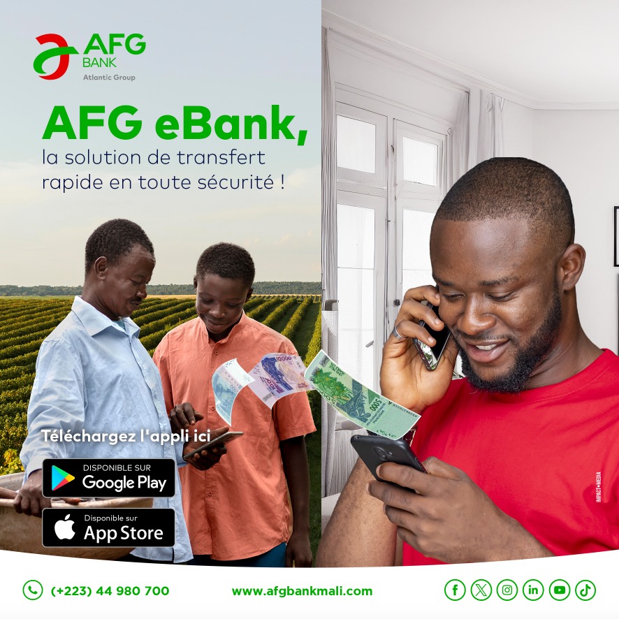 afgbankmali's tweet image. Envie d’envoyer de l’argent rapidement à vos proches ? 
Téléchargez l'application maintenant et faites la différence !
Android 
📲 urlz.fr/m5BE  
📲 Apple apps.apple.com/ml/app/afg-e-b… 

#AFGeBank #TransfertArgent #Sécurité #FinanceMobile