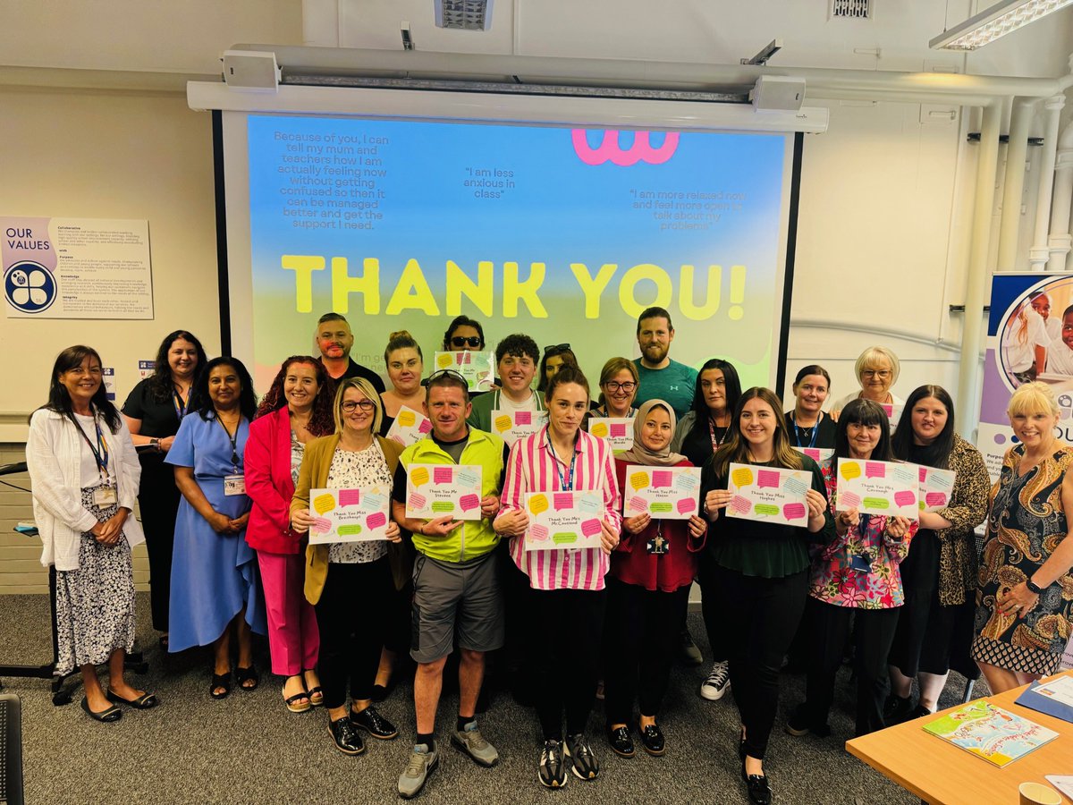 allsaints_mat's tweet photo. We are celebrating the graduation of Emotional Literacy Support Assistants from 17 schools as part of the DfE-funded SAFE Project😁

The #ELSAs have provided 1:1 intervention to 476 children over the course of a year; supporting them with emotional regulation, anxiety, and more. https://t.co/jF7Y7gROpk
