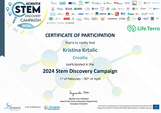 For the fifth time we have participated in the STEM Discovery Campaign 2024., we did not win an award for the activities carried out, but we are richer for another experience of participating in an interesting competition
<a href="/scientix_eu/">Scientix</a>
#SDC24 #Scientix #stem #scientixambassador