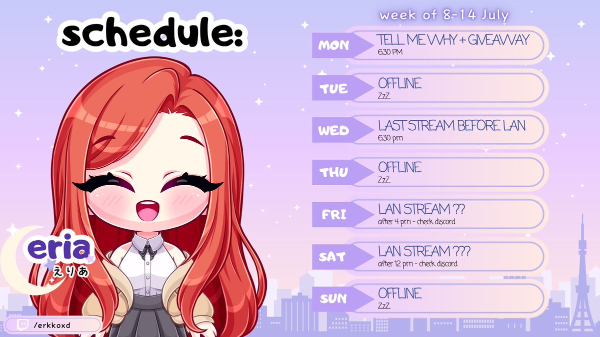 eriavt_'s tweet photo. Crazy week ahead! Tomorrow we’re starting at 4pm bc there is something what i need to do later on same evening 🖤 https://t.co/o1XBrJ9qPY