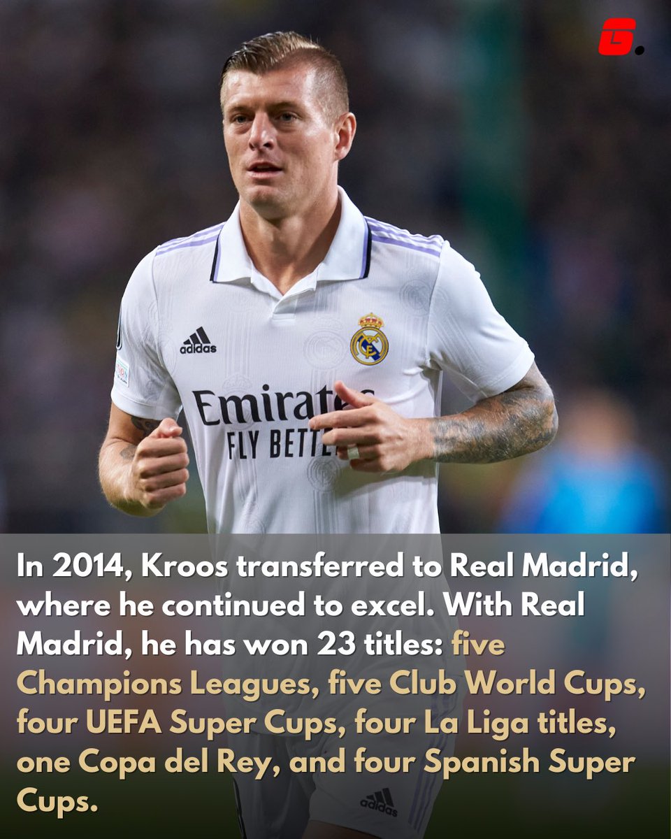 gsportsgh's tweet image. The Great Toni Kroos has retired from football following Germany’s #EURo2024 quarterfinal exit. Only right he features on today’s #funfacttuesday 

Poll 🧵👇🏾 

#gsportsgh
#welovesportsculture 🇬🇭