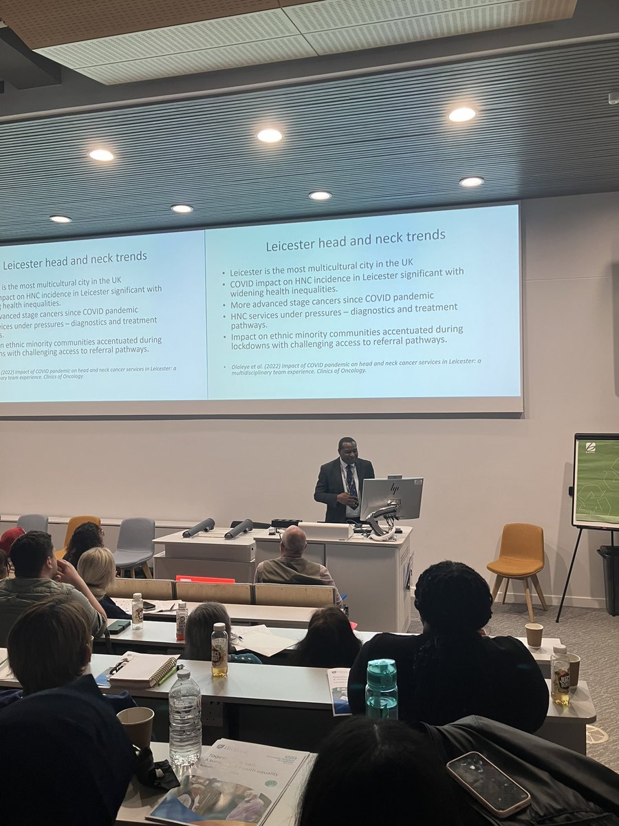 Leic_hospital's tweet photo. Awareness, prevention and early diagnosis are crucial to improving outcomes.

@dejolaleye worked with local community groups to understand how we could improve equality of access and outcomes for people with head and neck cancers. https://t.co/pRkvdtAX1f
