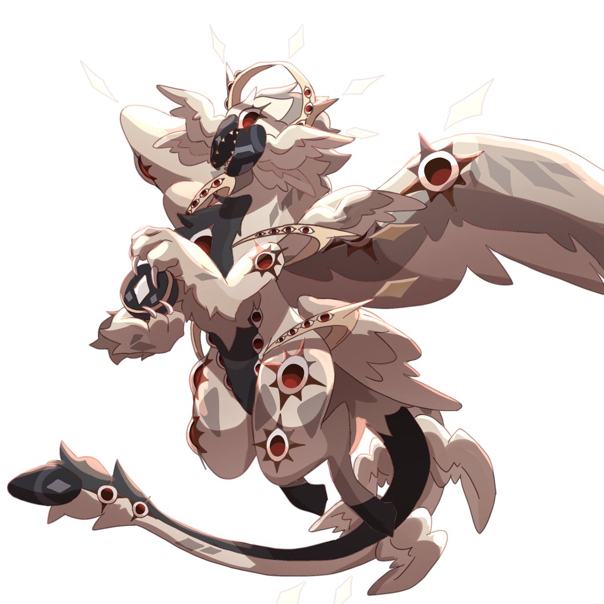 asahi06092's tweet photo. #angelicwarden #creaturesofsonaria #seraphim #furry #art https://t.co/QuzTsw7ijI