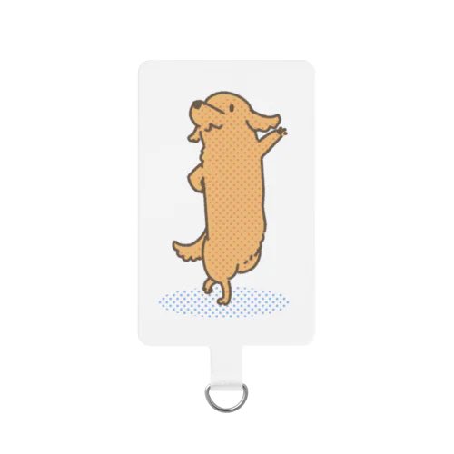 「SUZURIさんの新アイテムにスマホストラップが登場!色はブラック / ミント 」|真希ナルセ（マキ）のイラスト