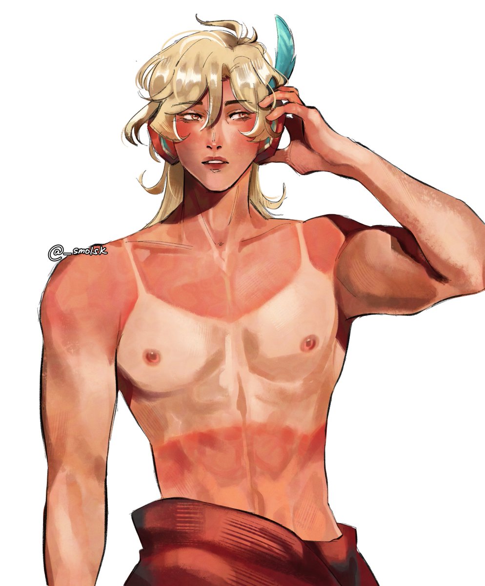 _smolsk's tweet photo. heat stroke Kaveh for his birthday 🏦🎂

#GenshinImpact #genshintwt #Kaveh #カーヴェ生誕祭2024 #原神 https://t.co/0wFoUG0mG9