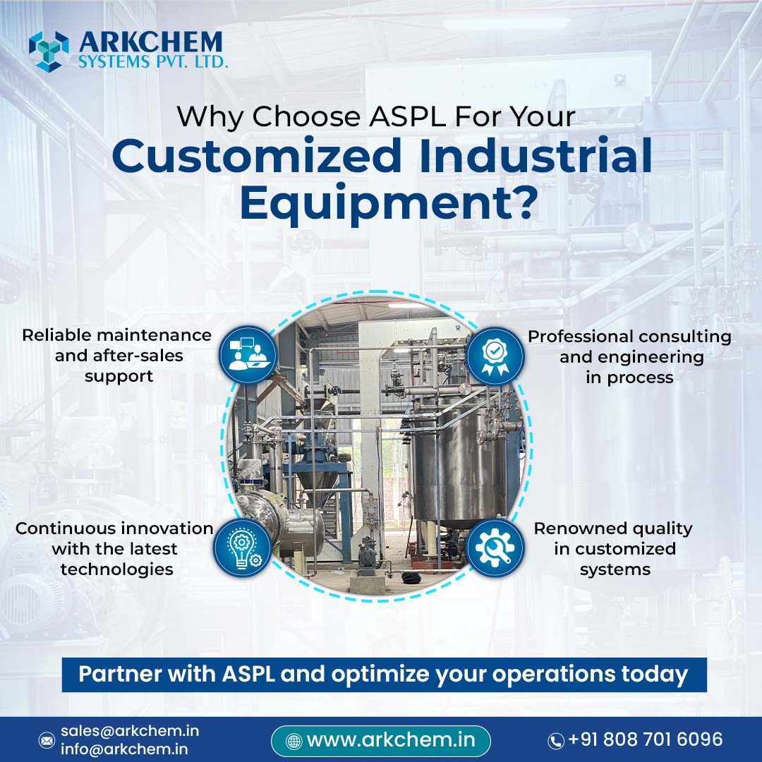 arkchemsystems's tweet photo. Partner with ASPL for custom industrial equipment! Top-quality systems, latest tech, reliable maintenance, and post-sale support. Improve your operations today.
#industrialequipment #reliablesupport #techinnovation #premiumquality #customsolutions #arkchemsystem https://t.co/5bEG9Voqco