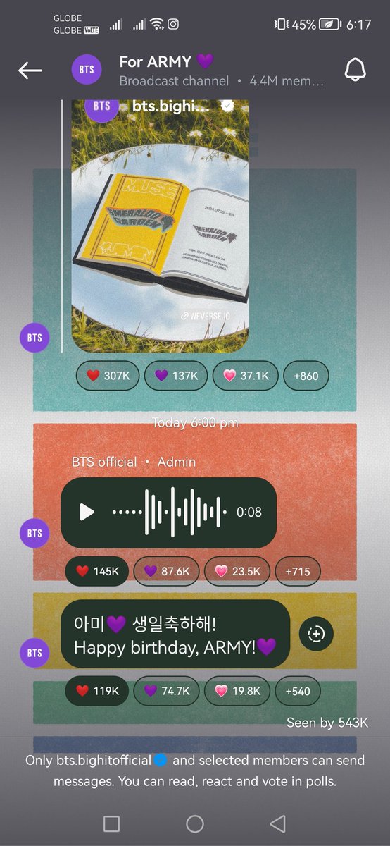 Glad I was born today. Happy birthday to us, Armys!! 🥰 😚✨