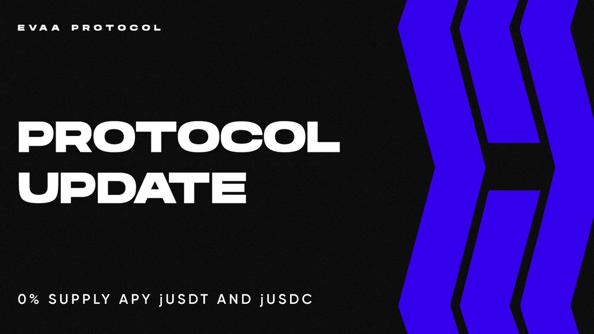 evaaprotocol's tweet photo. 💸UPD: The Future of jUSDT and jUSDC

jUSDT and jUSDC have served us well, but will soon be removed from the TON ecosystem.
 
This is what already happened:
🔹No ability to supply jUSDT and jUSDC into EVAA is in effect from June 5, 2024
🔹Minting of new jUSDT stopped on June 10, 2024
🔹Outgoing jUSDT transactions on TON Bridge already have a 0% fee
🔹Outgoing transactions will still be supported as long as there are jUSDT holders

And now the supply APY for jUSDT and jUSDC is 0% as well❗️