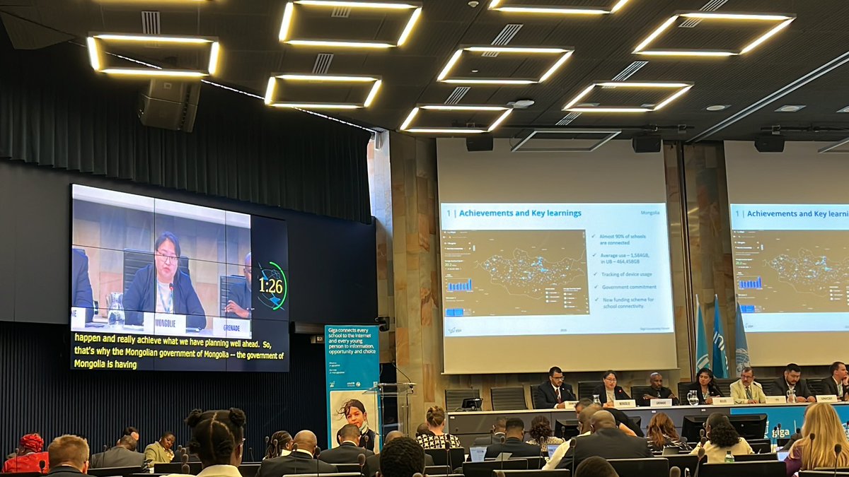 Govt of Mongolia working on school connectivity <a href="/Gigaglobal/">Giga</a> Need to take broadband to the rural areas We want to promote Community Connectivity