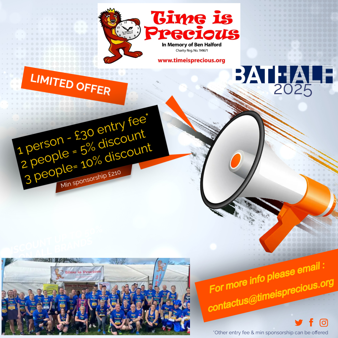 Join our fantastic team <a href="/bathhalf/">Bath Half Marathon</a> limited spaces. #friendly #teamwork #cake #together <a href="/UniofBath/">University of Bath</a>  <a href="/WeLoveBath/">Love Bath</a> Supporting our NHS and making hospitals more child friendly.