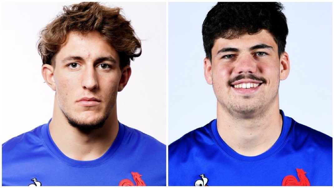 CerfiaFR's tweet photo. 🚨🇫🇷 FLASH | Accusés d'"abus sexuel aggravé", les joueurs du XV de France Hugo Auradou, 20 ans, et Oscar Jégou, 21 ans, risquent jusqu'à 20 ans de prison selon le Code pénal argentin. "C’est une situation sauvage, comme des animaux, avec beaucoup de violence", a révélé une source anonyme. Il existerait de "nombreuses preuves génétiques".