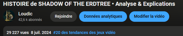 loudic_yt's tweet photo. Pour la première fois de ma vie je suis "tendance"  

Merci 🤍

#ELDENRING 
#EldenRingDLC https://t.co/77dcZFIDPf