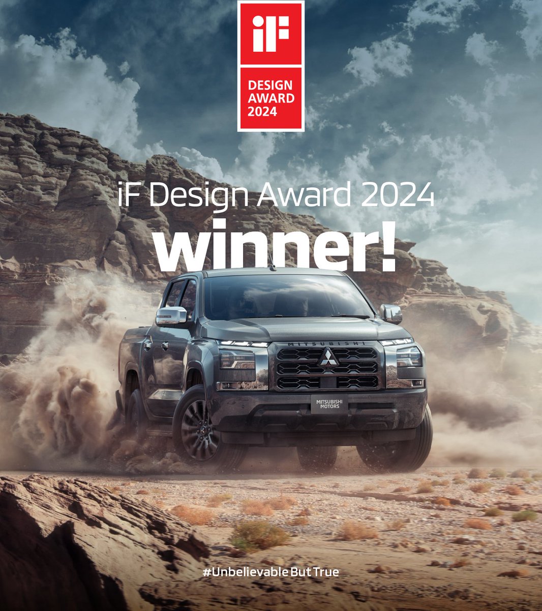 mitsu_motors's tweet image. We are proud to announce that the Mitsubishi Triton 6th Generation won the iF DESIGN AWARD 2024! 🎨 🚘 

Outstanding design features include: 

🚘 Beast Mode Design Concept
🚘 Robust Interior
🚘 User-Friendly Functionality

#MitsubishiSA #Triton #iFDESIGNAWARD2024